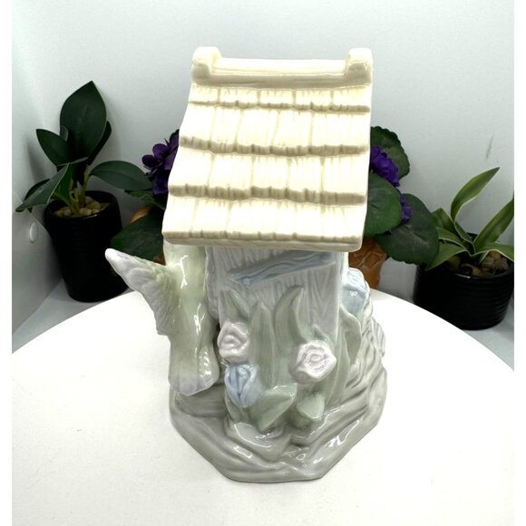 Porcelain Birdhouse Night Light Lamp With Cord & Switch - Picture 5 of 12